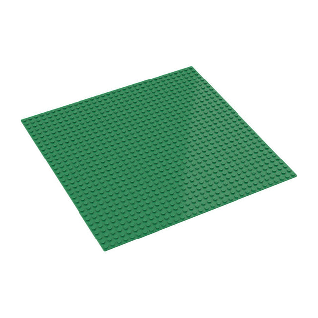 LEGO grondplaat 32 x 32 groen 3811, klassieke groene bouwplaat schuin van boven