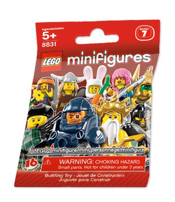 LEGO-Minifigures Serie 7 - 1 Zakje - 8831 (Nieuw)