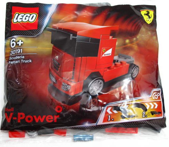 LEGO-Shell V‑Power Racers Scuderia Ferrari Truck (Polybag) – 30191 (Nieuw)