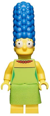 LEGO minifiguur Marge Simpson uit The Simpsons Serie, voorkant, tweedehands