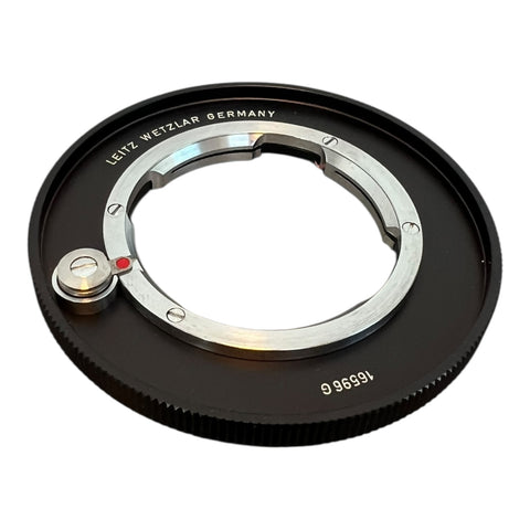 Leica Leitz 16596 G Visoflex Bellows Ring voor Leica M, voorkant met gravure Leitz Wetzlar Germany, tweedehands