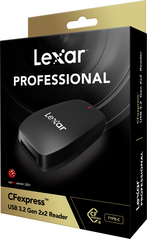 Lexar-CFexpress Professional reader USB 3.2 Gen 2x2 (Nieuw)