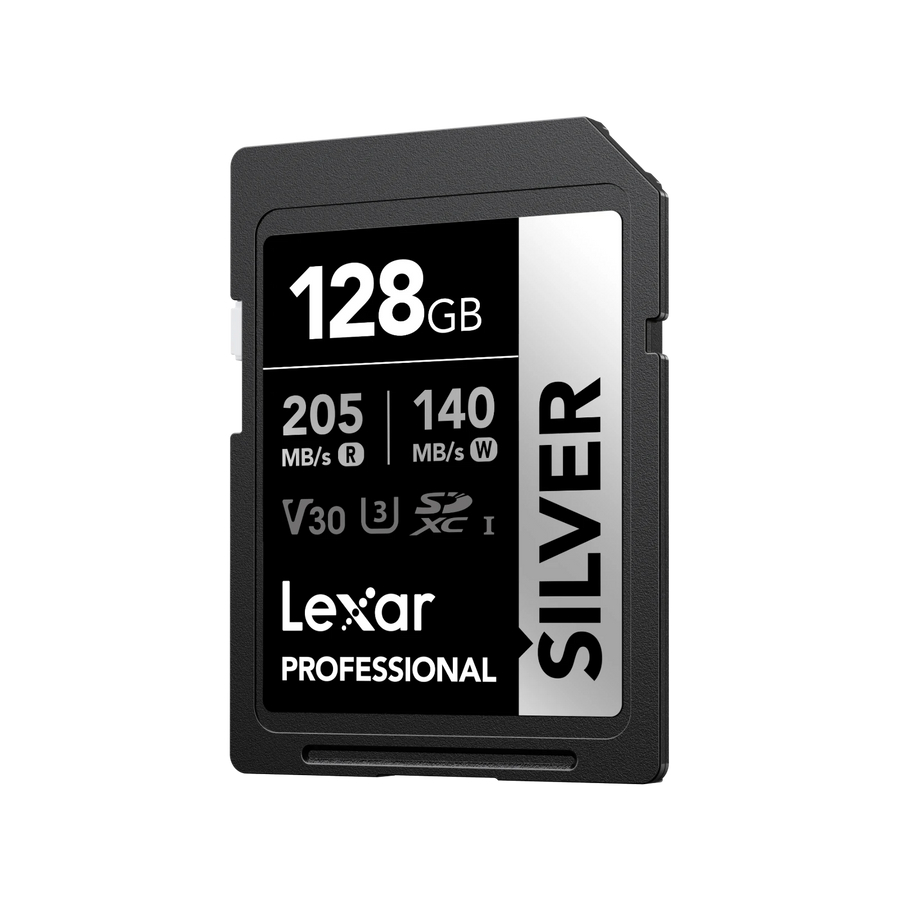 Lexar-Professional Silver SDXC UHS‑I 128 GB (V30) Memory Card Tweedehands