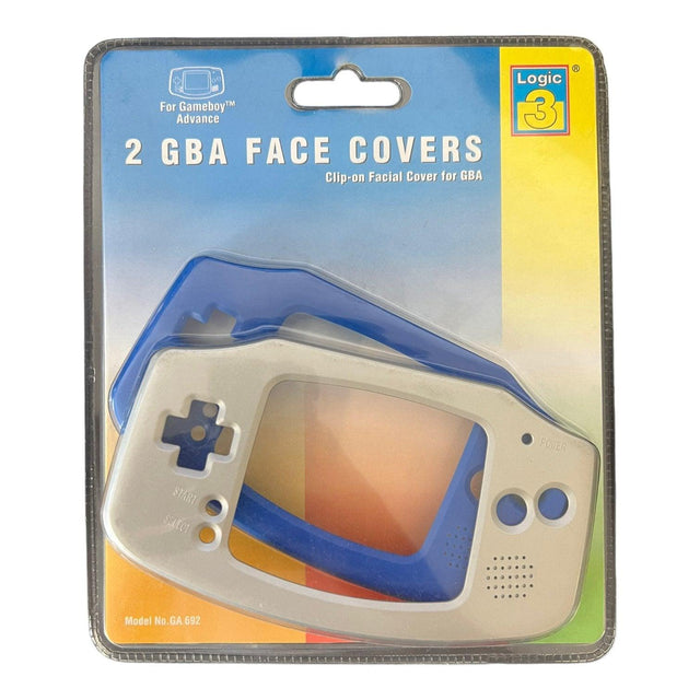 Logic3 twee face covers voor Game Boy Advance, blister voorkant, nieuw in verpakking