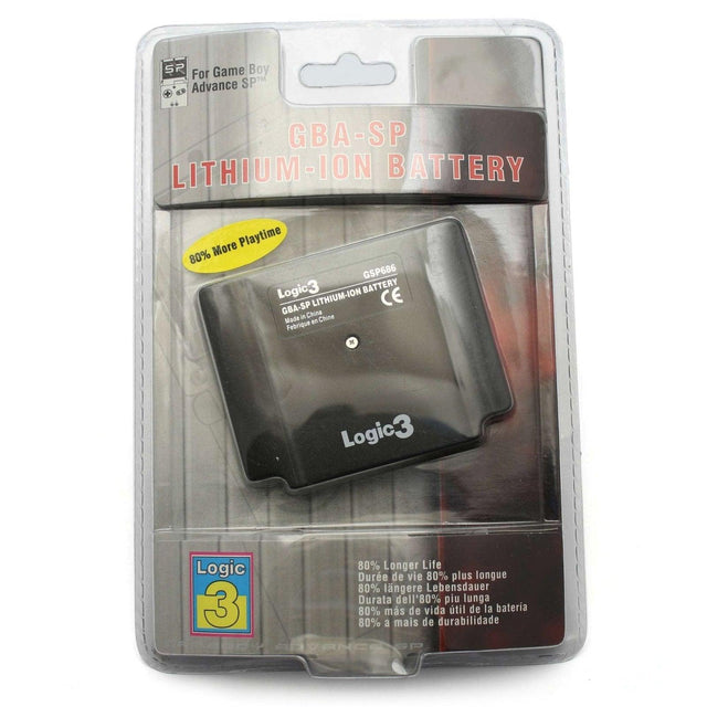 Logic3 accu voor Game Boy Advance SP, blister voorkant, nieuw in verpakking