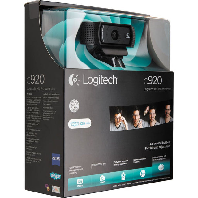 Logitech C920 Full HD Pro webcam, voorkant van de verpakking