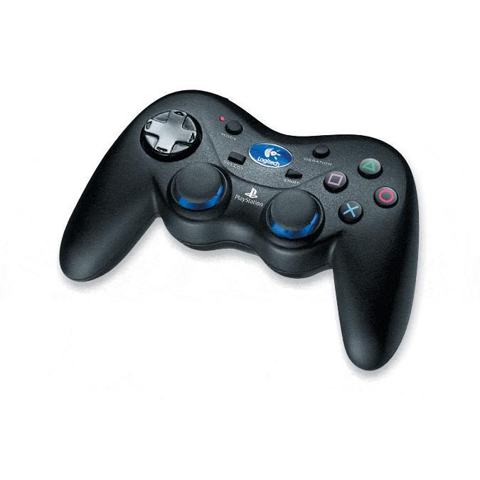 Logitech-Controller Draadloos voor Playstation 2 - Zwart Tweedehands