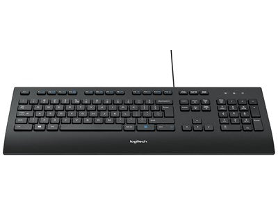 Logitech-K280e Bedraad Toetsenbord met Polssteun voor PC - Zwart-tweedehands
