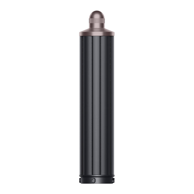 Long barrel 40 mm krulopzetstuk voor Dyson Airwrap, Ceramic Pink Rose Gold uitvoering, donkergrijs met rosegouden dop, rechtop