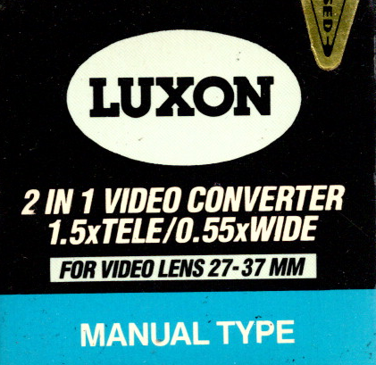 Luxon-2 in 1 Video Converter 1.5x Tele / 0.55x Wide voor Lens 27‑37 mm Manual Type (Nieuw)