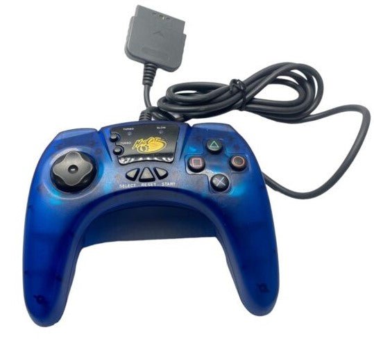 MadCatz-Controller voor Playstation 1 / PS One - Transparant Blauw Tweedehands