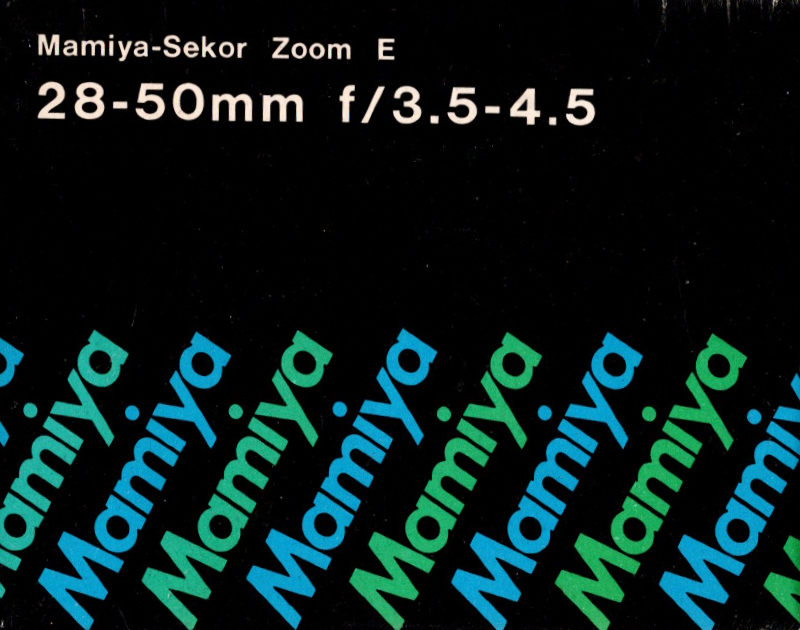 Mamiya-Mamiya-Sekor Zoom E 28–50mm f/3.5–4.5 (Nieuw)
