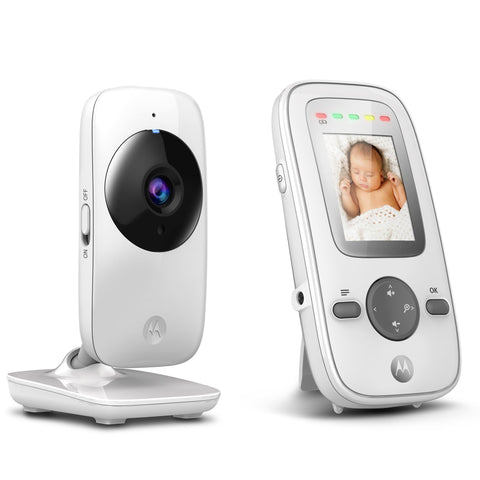 Motorola MBP481 videobabyfoon, camera-unit en ouderunit met scherm
