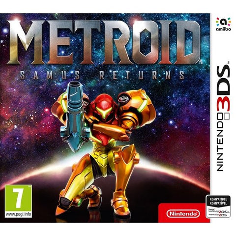 Nintendo 3DS Metroid Samus Returns, doos voorkant, tweedehands