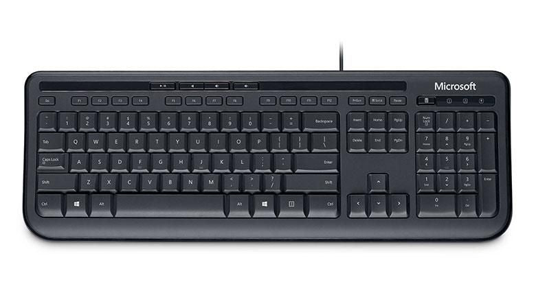 Microsoft-Wired 600 Bedraad Toetsenbord - QWERTY (Nieuw)