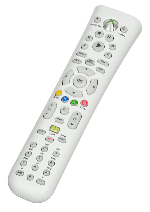 Microsoft-Xbox 360 Media DVD Afstandsbediening / Remote - Wit Tweedehands