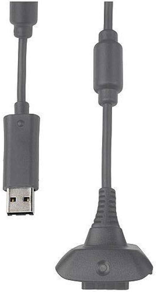 Microsoft-Xbox 360 Play & Charge Kabel - Grijs Tweedehands