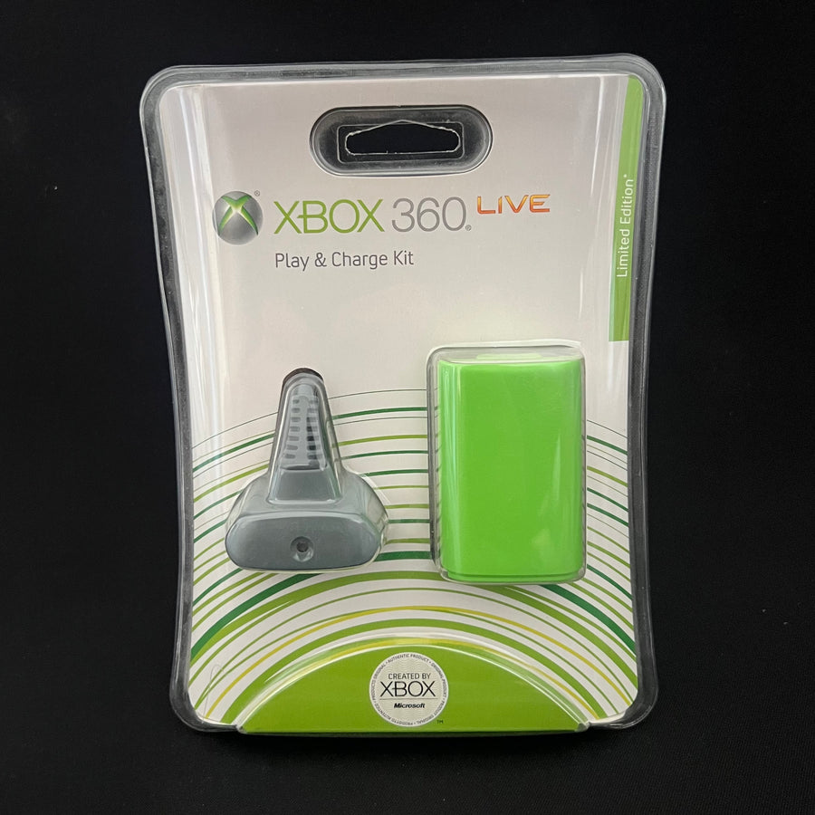 Microsoft-Xbox 360 Play & Charge Kit - Groen Limited Edition (Nieuw)