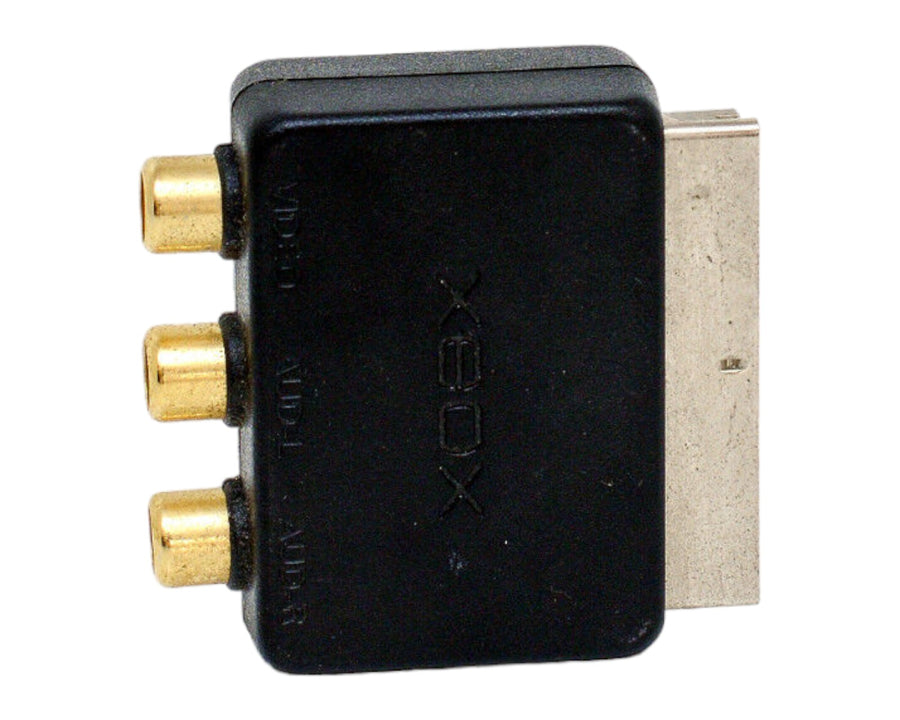 Microsoft-Xbox Classic Scart Blokje - Zwart Tweedehands