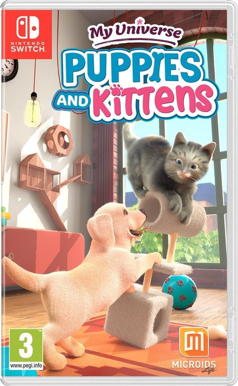 Nintendo Switch My Universe Puppies and Kittens, doos voorkant, tweedehands