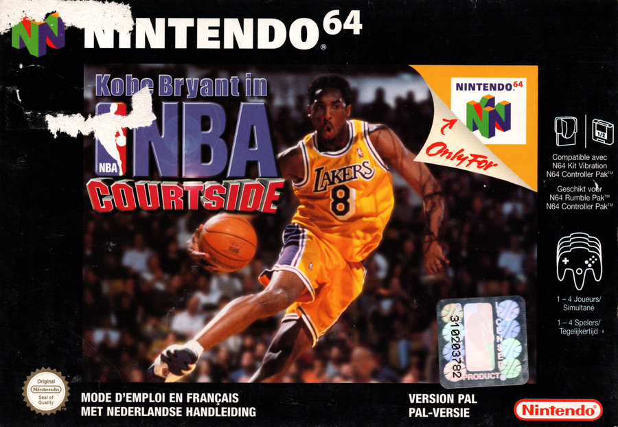 N64-Kobe Bryant in NBA Courtside (In doos) Tweedehands