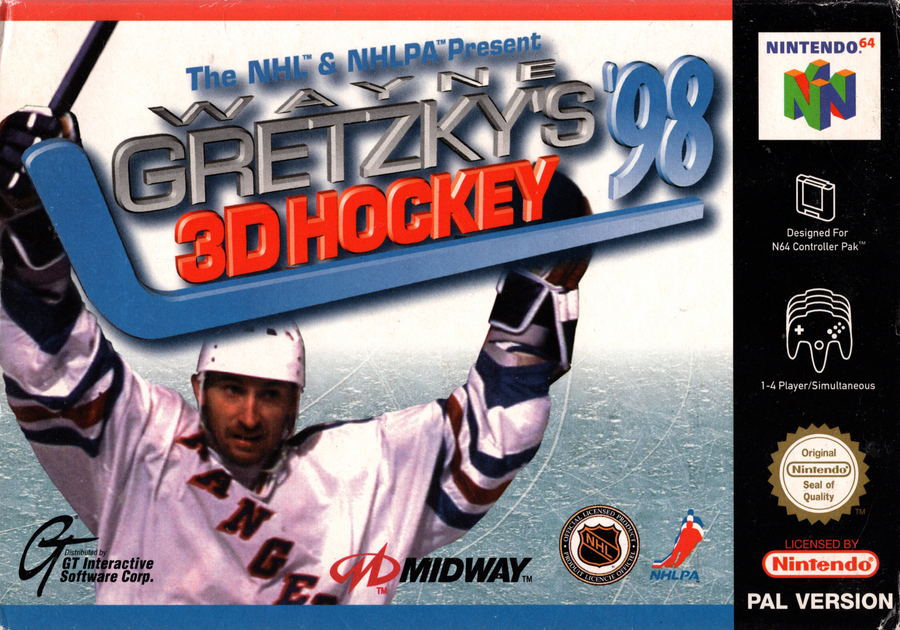 N64-Wayne Gretzky's 3D Hockey 98 (In doos) Tweedehands