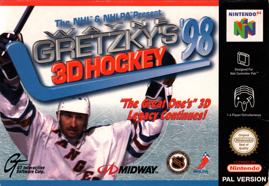 N64-Wayne Gretzky's 3D Hockey 98 (In doos) Tweedehands