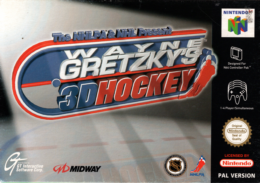 N64-Wayne Gretzky’s 3D Hockey (In doos) Tweedehands