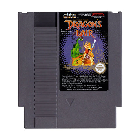 NES-Dragon's Lair (Losse Cassette) Tweedehands