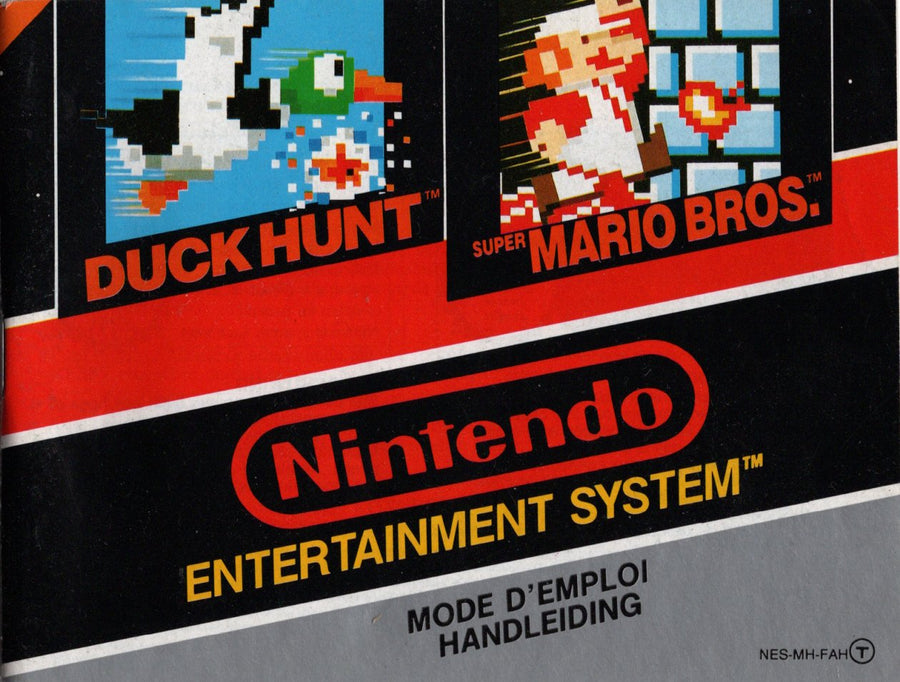 NES-Duck Hunt + Super Mario Bros - Manual/Handleiding Tweedehands