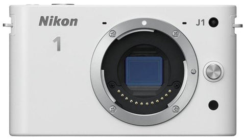 Nikon-1 J1 Systeemcamera Body - Wit (FLITSER DEFECT) Tweedehands