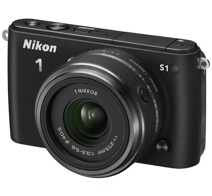 Nikon-1 S1 Systeemcamera + 11-27.5mm Lens - Zwart Tweedehands