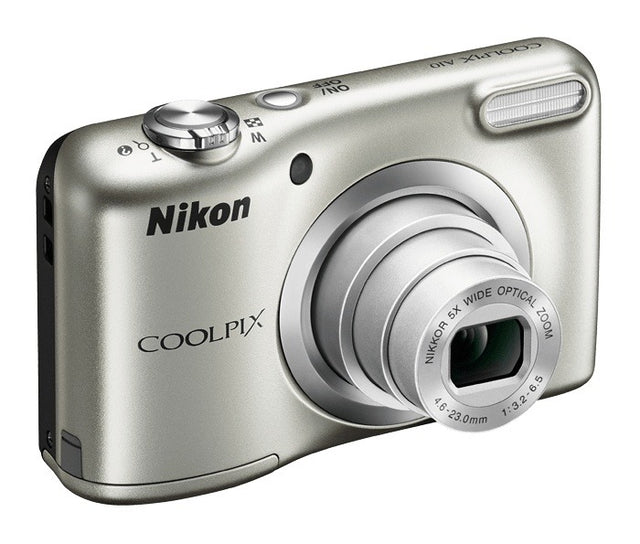 Nikon Coolpix A10 Digitale Compact Camera - Zilver, vooraanzicht