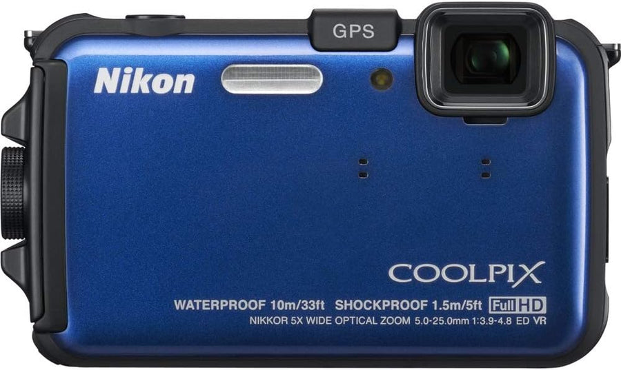 Nikon-Coolpix AW100 Waterdichte Digitale Compact Camera - Blauw (In doos) Tweedehands