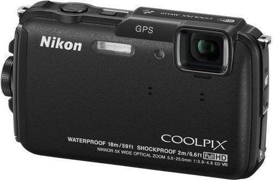 Nikon-Coolpix AW110 Waterdichte Digitale Compact Camera - Zwart Tweedehands
