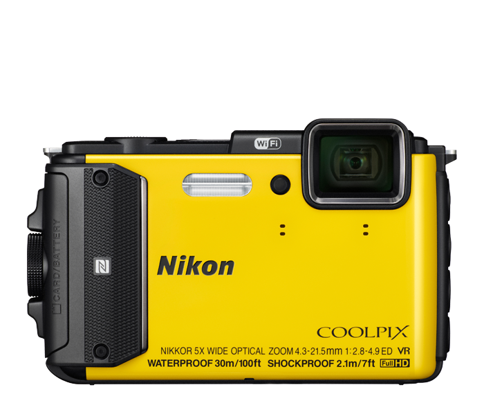 Nikon-Coolpix AW130 Waterdichte Digitale Compact Camera - Geel Tweedehands