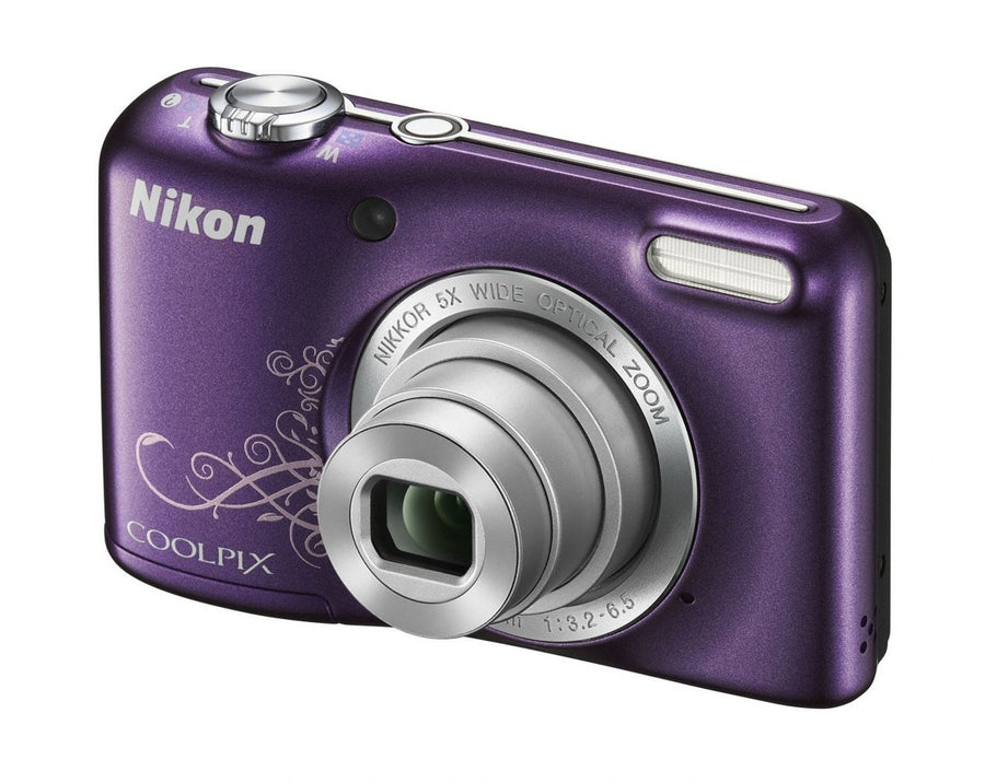 Nikon-Coolpix L27 Digitale Compact Camera - Paars/Lineart Tweedehands