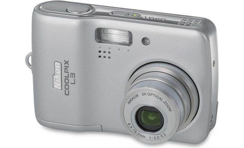 Nikon-Coolpix L3 Digitale Compact Camera - Zilver (Nieuw)