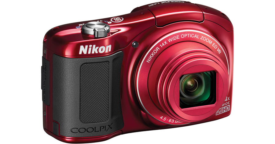 Nikon-Coolpix L620 Digitale Compact Camera - Rood (In doos) Tweedehands