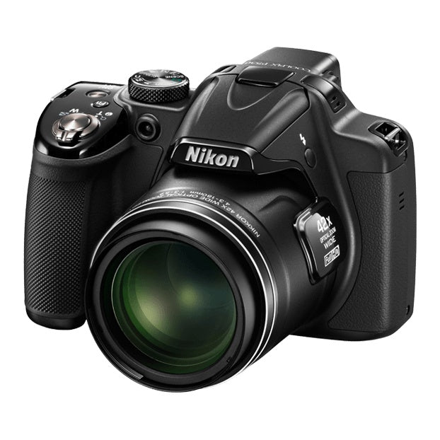 Nikon Coolpix P530 digitale bridgecamera, zwart, schuin van voren met 42x zoomlens
