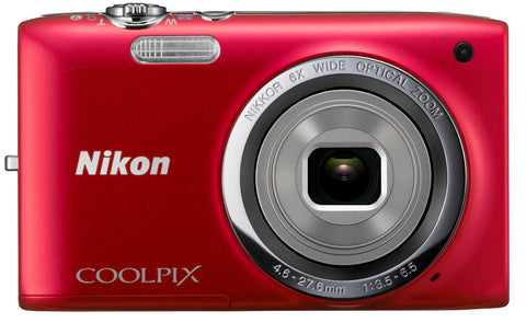 Nikon-Coolpix S2700 Digitale Compact Camera - Rood Tweedehands