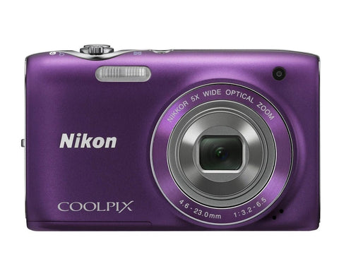 Nikon-Coolpix S3100 Digitale Compact Camera - Paars Tweedehands
