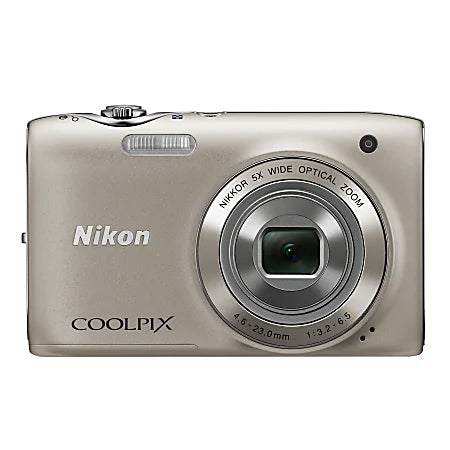 Nikon-Coolpix S3100 Digitale Compact Camera - Zilver (LEES BESCHRIJVING) Tweedehands