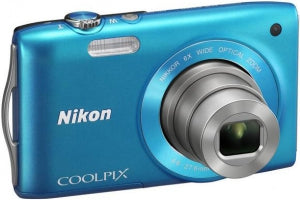 Nikon-Coolpix S3200 Digitale Compact Camera - Blauw (In doos) Tweedehands