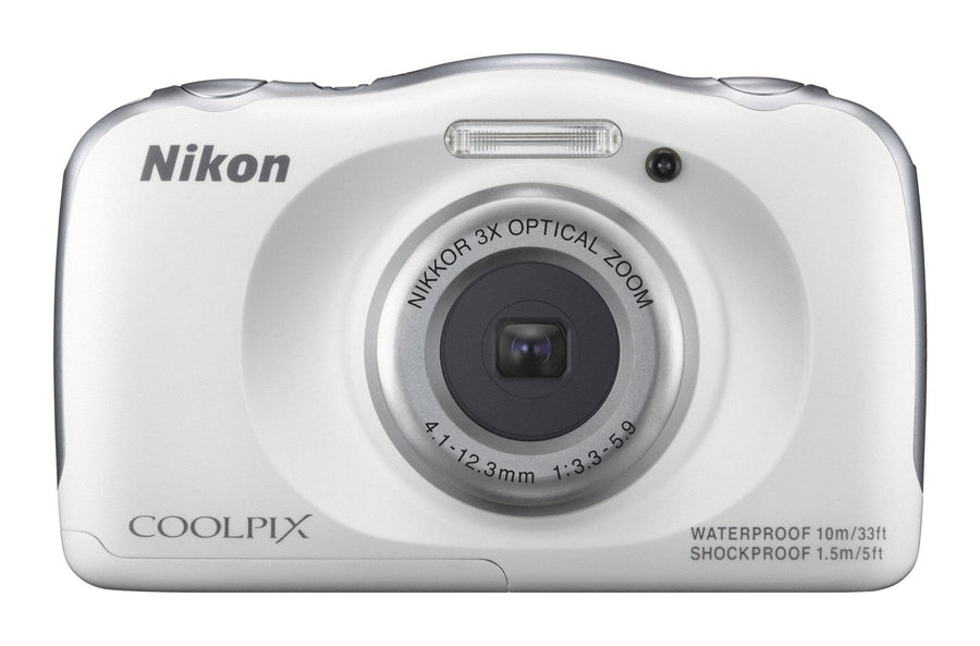 Nikon-Coolpix S33 Waterdichte Digitale Compact Camera - Wit Tweedehands