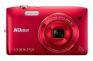 Coolpix S3400 Digitale Compact Camera - Rood