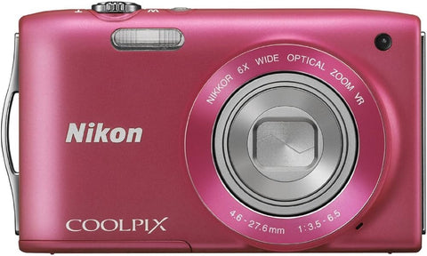 Nikon-Coolpix S3500 Digitale Compact Camera - Roze (In doos)-tweedehands