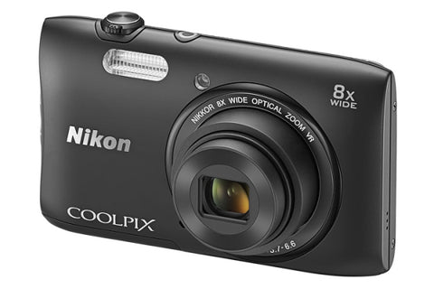 Nikon-Coolpix S3600 Digitale Compact Camera - Zwart (In doos) Tweedehands
