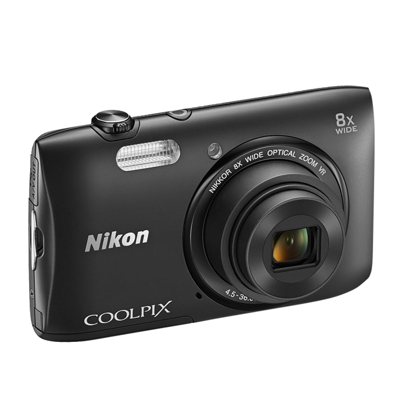 Nikon-Coolpix S3600 Digitale Compact Camera - Zwart (LEES BESCHRIJVING) Tweedehands