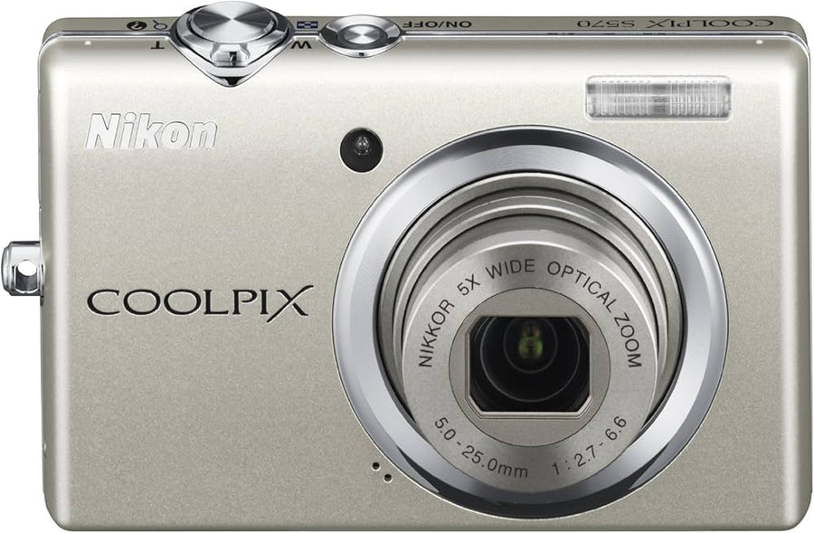 Nikon-Coolpix S570 Digitale Compact Camera - Zilver (LEES BESCHRIJVING) Tweedehands